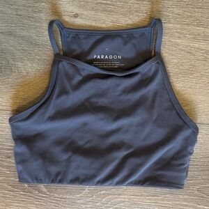 Paragon Charcoal Grey sports bra